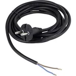 Síťový kabel AS Schwabe 70522, zástrčka/otevřený konec, 1 mm², 3 m, černá