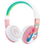 Bluetooth®, kabelová dětské náhlavní sada On Ear Stereo onanoff Wave Einhorn BT-BP-WV-UNICORN, růžová