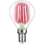 LED žárovka LightMe LM85310 230 V, E14, 4 W, červená, B (A++ - E), kapkovitý tvar, vlákno, 1 ks