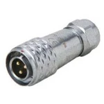 Kulatý konektor série DELMSF 1210 Deltron Connectors DELMSF1210/P7I, kulatý konektor DIN, Provedení konektoru: zástrčka, rovná IP67, mosaz, pochromova