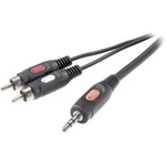 Cinch / jack audio kabel SpeaKa Professional SP-7869792, 10.00 m, černá