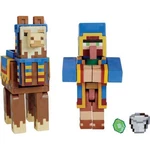 Mattel Minecraft 8 cm figurka dvojbalení Llama a Wandering Trader