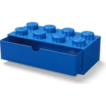 LEGO® stolní box 8 se šuplíky modrý