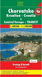 Automapa Chorvatsko a Střední Evropa tranzit 1:600 000
