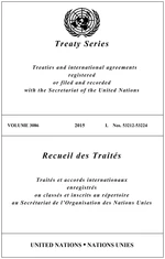 Treaty Series 3086/Recueil des TraitÃ©s 3086