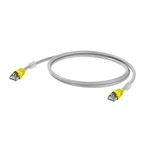 Weidmüller RJ45 (krížený) sieťový prepojovací kábel CAT 6A S/FTP 30.00 cm sivá UL certifikácia, samozhášavý, s ochranou