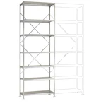 Manuflex RP2121.7035 základný modul regálu oddelenia 100 kg (š x v x h) 970 x 3000 x 400 mm ocel práškovo lakované svetl