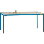 Manuflex LD1113.5007 ESD pracovný stôl UNIDESK s gumovou doskou, rám brilantne modrá RAL 5007, š xhxv = 2000 x 800 x 720