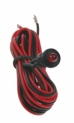 STUALARM Červená blikací kontrolní LED s objímkou a kabelem
