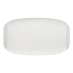 Biely hranatý porcelánový tanier Villeroy & Boch Urban Nature, 42 x 24 cm