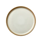 Krémovobiely kameninový plytký tanier Bitz Basics Cream, ⌀ 27 cm