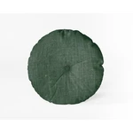 Tmavozelený vankúš Really Nice Things Cojin Redondo Dark Green, ⌀ 45 cm Tmavozelený vankúš Really Nice Things Cojin Redondo Dark Green, ⌀ 45 cm