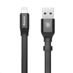 Kábel Baseus Nimble USB/Lightning, 23cm (CALMBJ-B01) čierny Baseus plochý nabíjecí / datový kabel lightning Nimble Series 23cm černá

Plochý kabel vyr