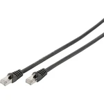 Digitus DB-160144-030-S RJ45 sieťové káble, prepojovacie káble CAT 6 S/FTP 3.00 m čierna bez halogénov, krútené páry 1 k