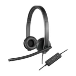 Headset Logitech H570e (981-000575) čierny herné slúchadlá • frekvencia 32 Hz až 20 kHz • citlivosť 94 dB • USB • tenká konštrukcia • dlhodobé pohodli