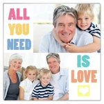 Fotopanel, All you need is love, 30x30 cm