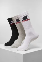 Starter Crew Socks heathergrey/black/white