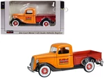 1937 Ford Pickup Truck "Minneapolis Moline" Orange with Red Truck Bed and Black Fenders 1/25 Diecast Model Car by SpecCast