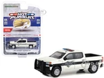 2022 Chevrolet Silverado SSV Pickup Truck White Metallic "General Motors Fleet Police" "Hot Pursuit" Series 44 1/64 Diecast Model Car by Greenlight