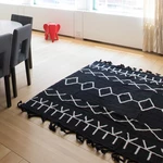 LORENA CANALS Prateľný koberec Bereber Black