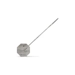 Szara lampa stołowa LED (wysokość 38 cm) Octagon One – Gingko