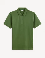 Zelené pánske polo tričko Celio Teone