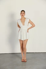 VATKALI Krótka Asymetryczna Sukienka Biała