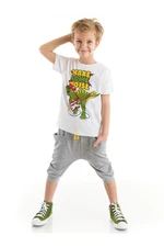 Denokids Noise Boy T-shirt Capri Shorts Set