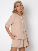 Aruelle Tory Set Short Homewear kr/r XS-2XL beige 002