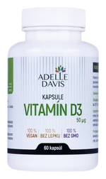 Adelle Davis Vitamín D3 50 mcg 60 kapsúl