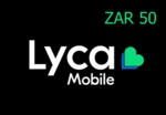 Lyca Mobile 50 ZAR Gift Card ZA