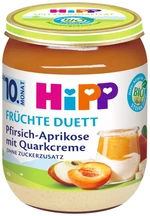 HiPP BIO Ovocný duet Broskev-Meruňka s tvarohovým krémem 160 g