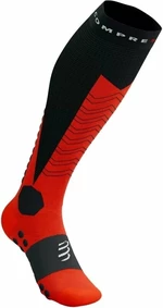 Compressport Ski Mountaineering Full Socks Black/Red T2 Chaussettes de course