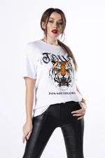 cotton T-shirt with print on the bust