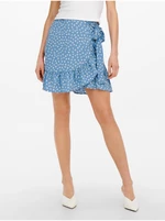 Blue Women's Floral Wrap Skirt ONLY Olivia