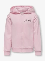 Light pink girly hoodie ONLY Smil - Girls