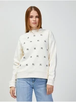 Cream Women's Patterned Sweatshirt KARL LAGERFELD - Women