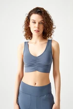 LOS OJOS Anthracite Lightly Supportive Lined Crop Top Bustier