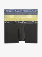 Calvin Klein Set of three men's boxer shorts in black, yellow and grey 3PK Calvin - Men
