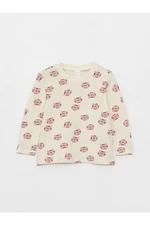 LC Waikiki Crew Neck Printed T-Shirt for Baby Girl