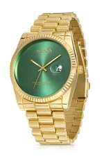 Polo Air Men's Wristwatch with Calendar Feature Gold-green Color