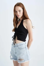 DEFACTO Cool Fitted Ribbed Camisole Singlet