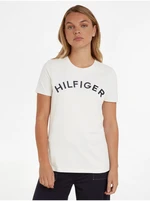 Cream Women's T-Shirt Tommy Hilfiger - Women