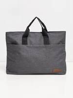 Large grey laptop bag