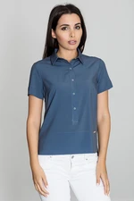 Figl Woman's Blouse M548 Navy Blue