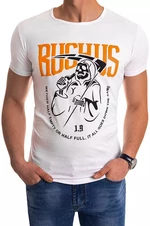 White men's T-shirt RX4508 with print