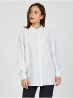 AWARE by VERO MODA White Striped Shirt VERO MODA Radiant - Women