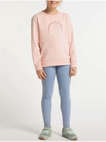 Light pink girly sweatshirt Ragwear Evka - Girls