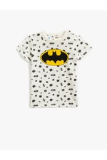 Koton Batman Printed T-Shirt Licensed Short Sleeve Crew Neck