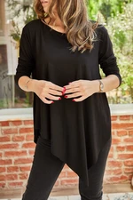 XHAN Women's Asymmetrical Viscose Blouse